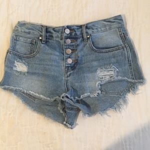 Brand New Pacsun Destressed Denim Shorts